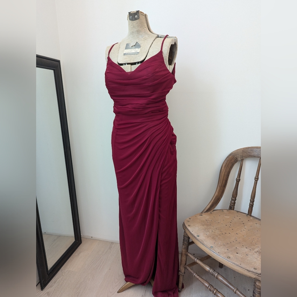Azazie Red Maxi Dress
